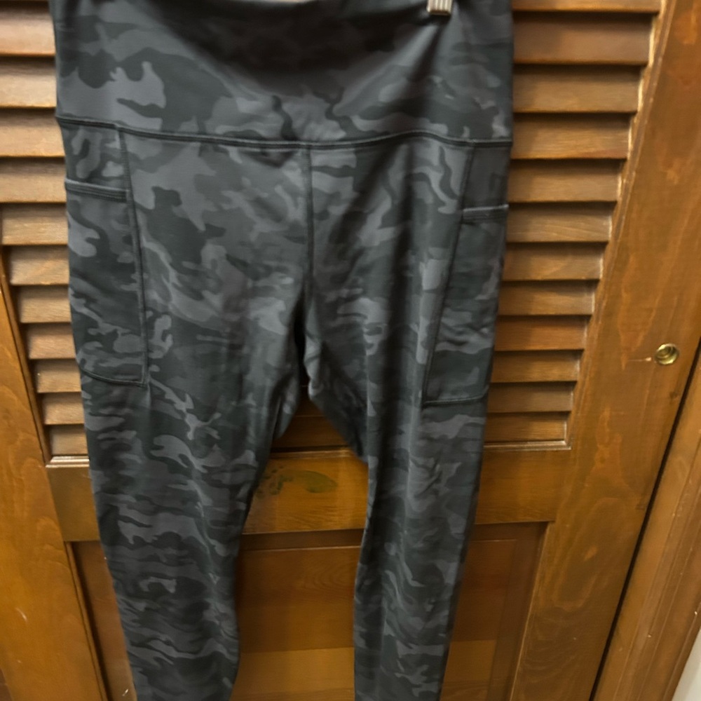 Kids Black Camouflage Bottoms